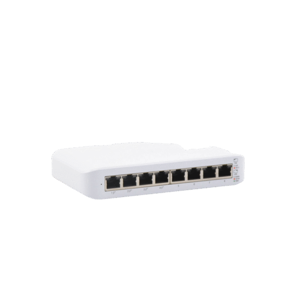 Switch UniFi Lite Administrable PoE de 8 Puertos 10/100/1000 Mbps (4 puertos 802.3af/at), 52 W