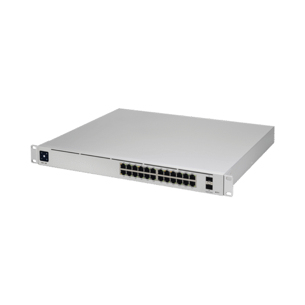 UniFi Switch USW-Pro-24-POE Gen2, Capa 3 de 24 puertos PoE 802.3at/bt + 2 puertos 1/10G SFP+, 400W, pantalla informativa