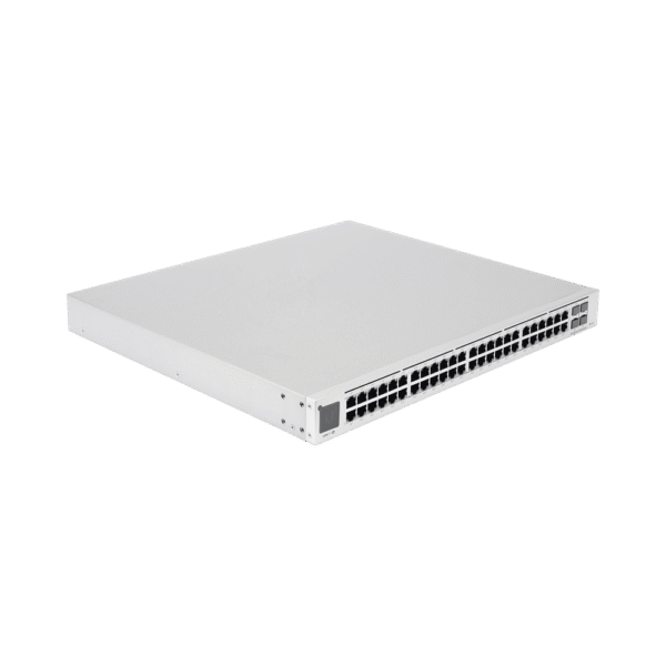 UniFi Switch USW-Pro-48-POE Gen2, Capa 3 de 48 puertos PoE 802.3at/bt + 4 puertos 1/10G SFP+, 600W, pantalla informativa