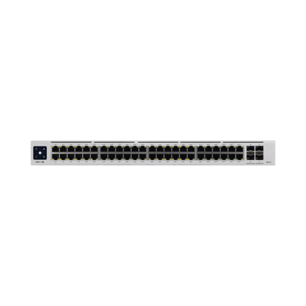 UniFi Switch USW-Pro-48-POE Gen2, Capa 3 de 48 puertos PoE 802.3at/bt + 4 puertos 1/10G SFP+, 600W, pantalla informativa