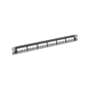 Panel de Parcheo Modular Mini-Com (Sin Conectores), Plano, Totalmente Blindado, de 24 puertos, 1UR