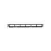 Panel de Parcheo Modular Mini-Com (Sin Conectores), Plano, Totalmente Blindado, de 24 puertos, 1UR