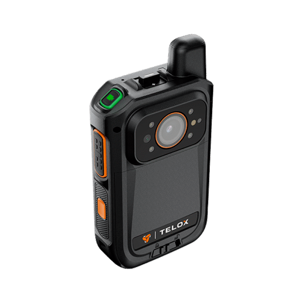 Bodycam IP67 4G LTE Android 12 / Con Funciones de Radio POC / Pantalla Táctil de 2" / Soporta llamadas Telefónicas y Mensajes SMS /Descarga de Vídeo automática con estación