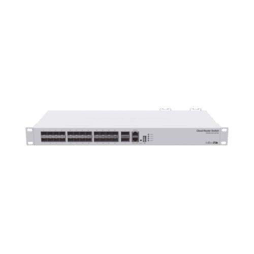 CRS32624SPLUS2QPLUSRM-l Cloud Router Switch, Sistema Operativo Dual 24 Puertos 10G SFP+, 2 Puertos 40G QSFP+