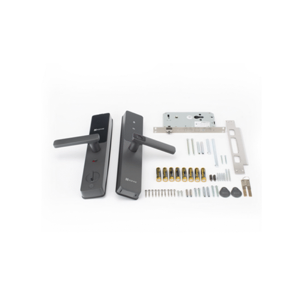 CSDL05-LAT-IZQ-l Cerradura Inteligente / Wi-Fi / Bluetooth / Códigos Temporales Para Visitantes / Lectura de Huella / Lectura de Tag / Contraseña / Botón para Timbrar / Apertura remota / Alarma Anti-intrusión / No Requiere HUB
