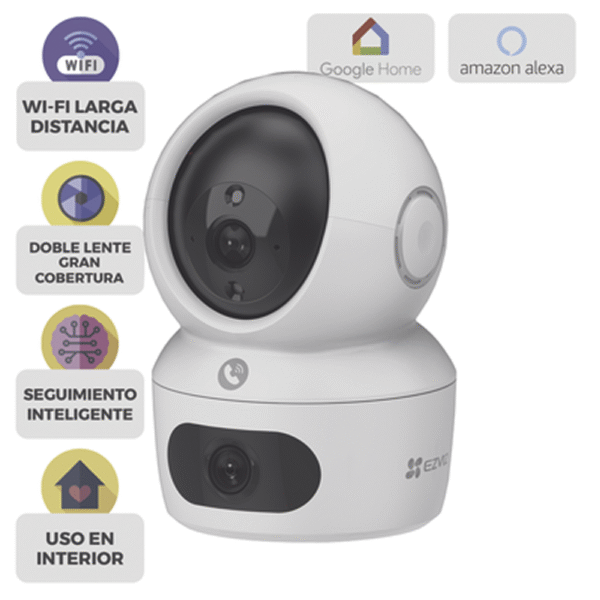 CSH7C-l Cámra PT WiFi 2K Dual / Audio de Dos Vías / Detección Humana / Visión a Color / Interior
