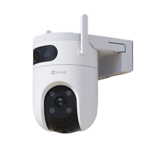 CSH9C-l Cámara IP Dual 1 Lente Fijo 1 Lente PT Exterior 3K / Wi-Fi / Auto Seguimeinto / Deteccion Inteligente de Humanos y Vehiculos / Audio de Dos Vías / Notificación Push / Ranura para Memoria Hasta 512GB / Color Night Visión