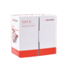 Bobina de cable UTP 305 m., Cat6 (23 AWG), Color Gris, PVC (CM), uso en Interior, 100% Cobre, Para aplicaciones de CCTV y Redes de datos