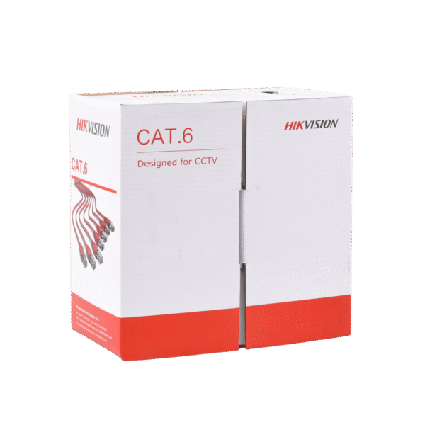 Bobina de cable UTP 305 m., Cat6 (23 AWG), Color Gris, PVC (CM), uso en Interior, 100% Cobre, Para aplicaciones de CCTV y Redes de datos