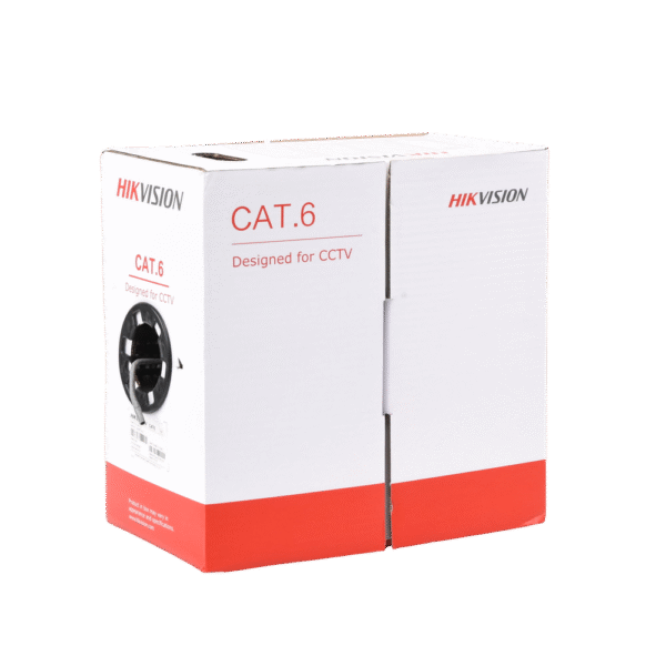 Bobina de cable UTP 305 m., Cat6 (23 AWG), Color Gris, PVC (CM), uso en Interior, 100% Cobre, Para aplicaciones de CCTV y Redes de datos