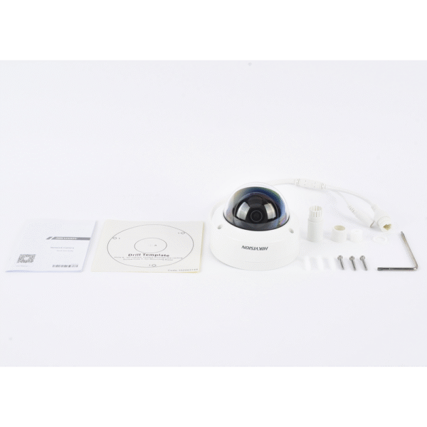Domo IP 2 Megapixel / Lente 2.8 mm / 30 mts IR EXIR / Exterior IP67 / IK10 / WDR 120 dB / Micro SD / Videoanaliticos / PoE / Onvif