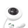DS2CD2955G0ISU-LAT-DER-l Mini Fisheye IP 5 Megapixel / Panorámica 180° / Microfono Integrado / 8 mts IR / Uso en Interior / PoE / Múltiples Vistas por iVMS-4200 / Alarmas I/O / Micro SD