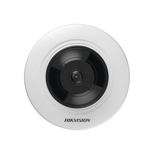 DS2CD2955G0ISU-l Mini Fisheye IP 5 Megapixel / Panorámica 180° / Microfono Integrado / 8 mts IR / Uso en Interior / PoE / Múltiples Vistas por iVMS-4200 / Alarmas I/O / Micro SD