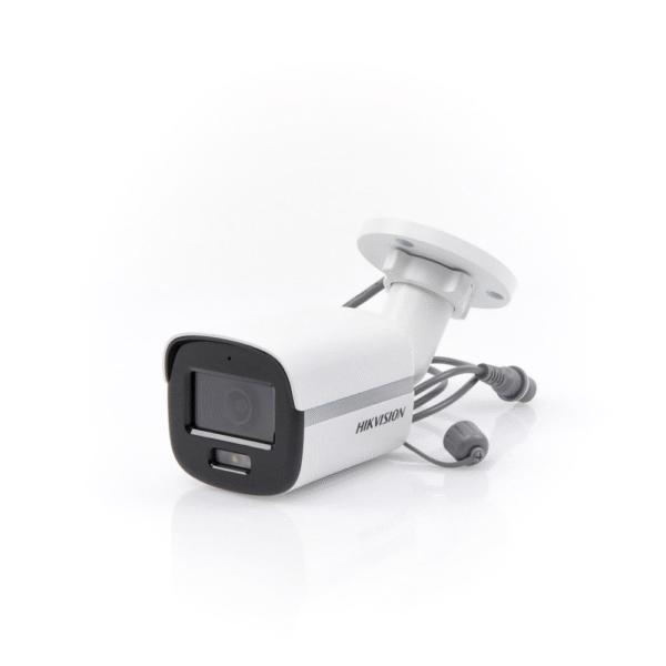 DS2CE10KF0TFS-AD-1-l Bala TURBOHD 3K (5MP) / Lente 2.8 mm / Micrófono Integrado / Imagen a Color 24/7 / Luz Blanca 20m / Exterior IP67 / dWDR / 4 Tecnologías