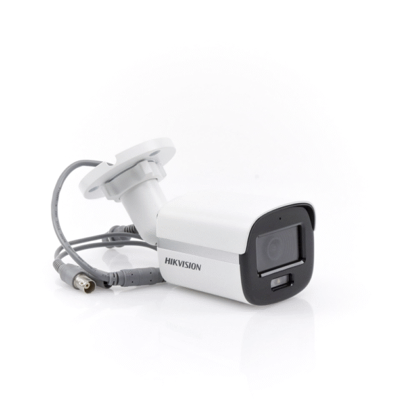 DS2CE10KF0TFS-AD-3-l Bala TURBOHD 3K (5MP) / Lente 2.8 mm / Micrófono Integrado / Imagen a Color 24/7 / Luz Blanca 20m / Exterior IP67 / dWDR / 4 Tecnologías