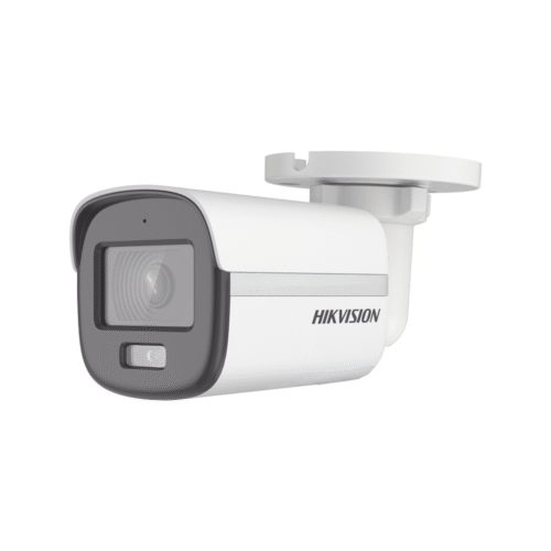DS2CE10KF0TFS-l Bala TURBOHD 3K (5MP) / Lente 2.8 mm / Micrófono Integrado / Imagen a Color 24/7 / Luz Blanca 20m / Exterior IP67 / dWDR / 4 Tecnologías