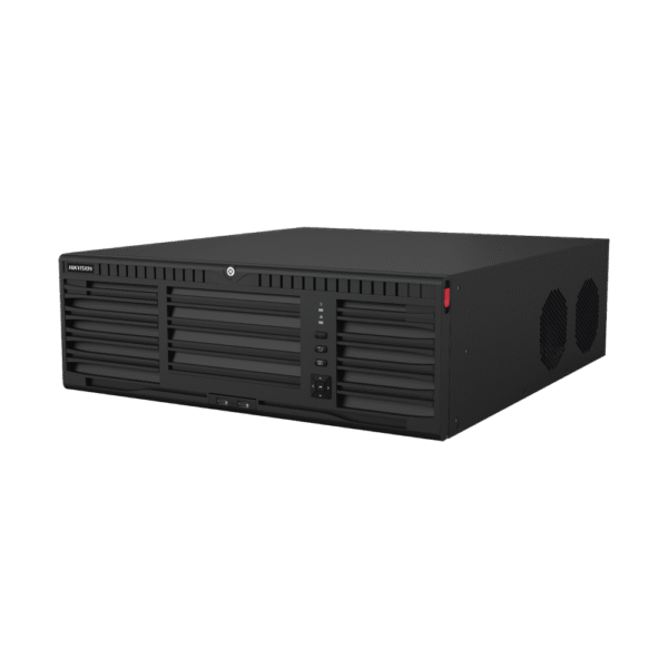 DS9632NIM16-l NVR 32 Megapixel (8K) / 32 Canales IP / Soporta Cámaras AcuSense / 16 Bahías de Disco Duro / 2 Tarjetas de Red / Soporta RAID con Hot Swap / HDMI en 8K / Soporta POS