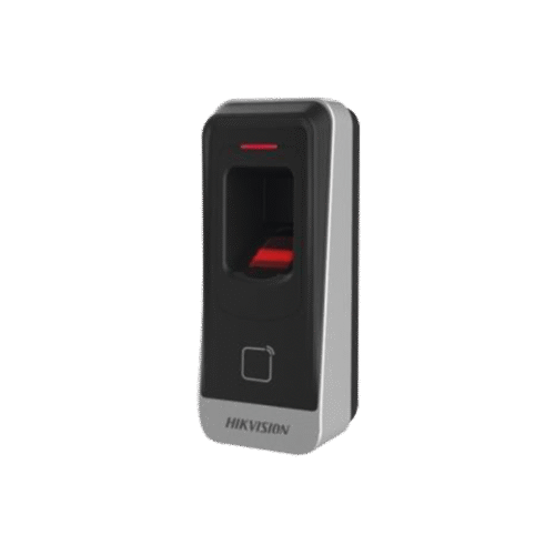 DSK1201AMF-l Lector esclavo MIFARE IP65 / Huella Digital / Lector de Tarjetas de Mifare / RS-485 / Interior y Exterior / Requiere panel de la serie DS-K2600