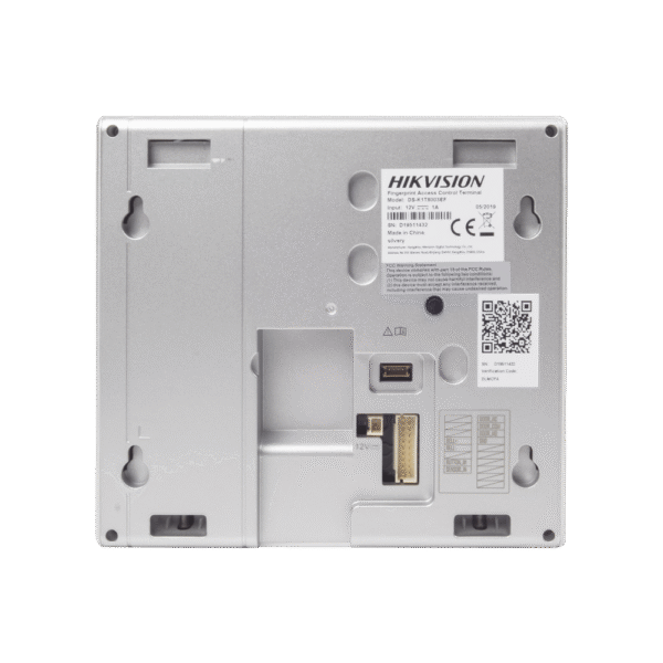 DSK1T8003EF-AD-5-l Terminal de Control de Acceso y Asistencia compatible con APP Hik-Connect (P2P) / Lectura de Huella y de Tarjetas EM / Soporta hasta 1000 Huellas / Relevador para Chapa / Software iVMS4200