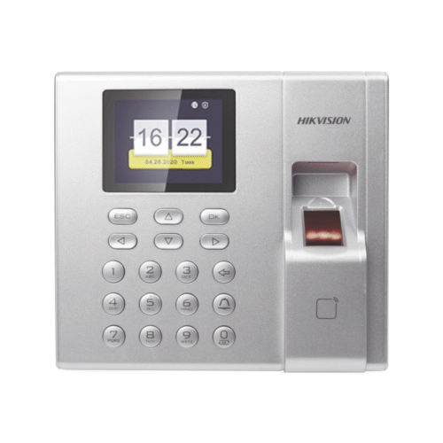 DSK1T8003MF-l Terminal de Control de Acceso y Asistencia compatible con APP Hik-Connect (P2P) / Stand Alone / Lectura de Huella y de Tarjetas Mifare