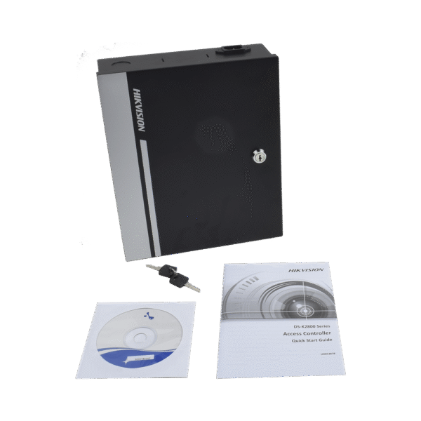 DSK2804-AD-3-l Controlador de Acceso Integrable con Videovigilancia / 4 Puertas / 10,000 Tarjetas / 50,000 Eventos / Incluye Gabinete y Fuente de Alimentación 12VCD/8A