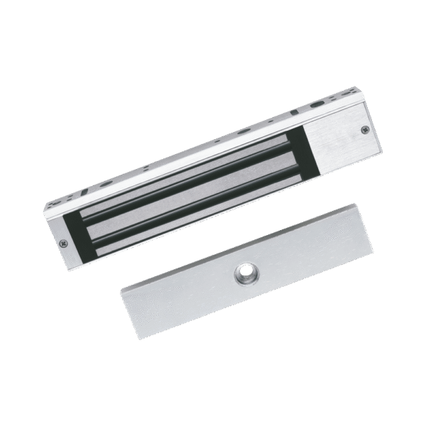 DSK4H258S-l Electroimán de 600 Lbs (280 Kg) / Montaje en Puerta Normal o de Vidrio / Certificado CE / Para Uso en Interior / Indicador LED / Magnetismo Anti-residual