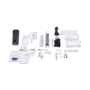 Kit de Control de Acceso TODO INCLUIDO con Lector de Huellas y Tarjetas compatible con App HIKConnect / Incluye Electroimán Botón de Salida y Montajes Z y L para imán (DS-K1T804)