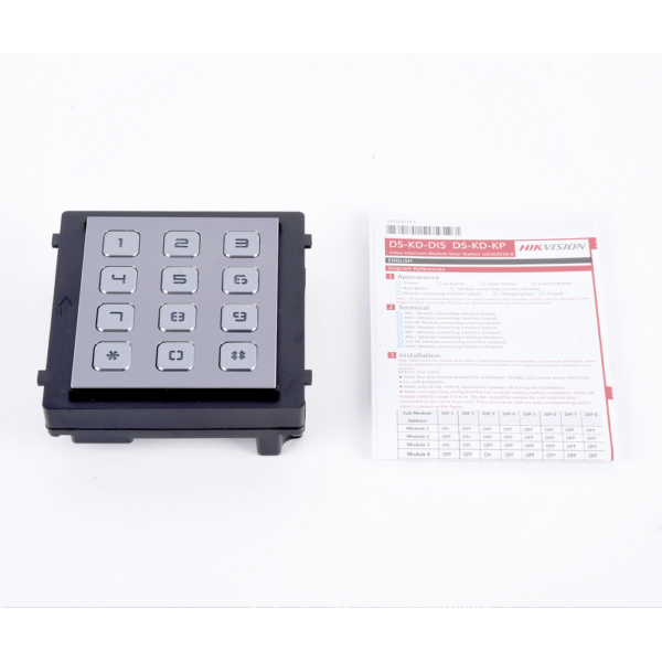 DSKDKP-AD-4-l Módulo de Teclado para Frente de Calle Modular / Desbloqueo de Puerta Mediante Código / Llamada a monitor.