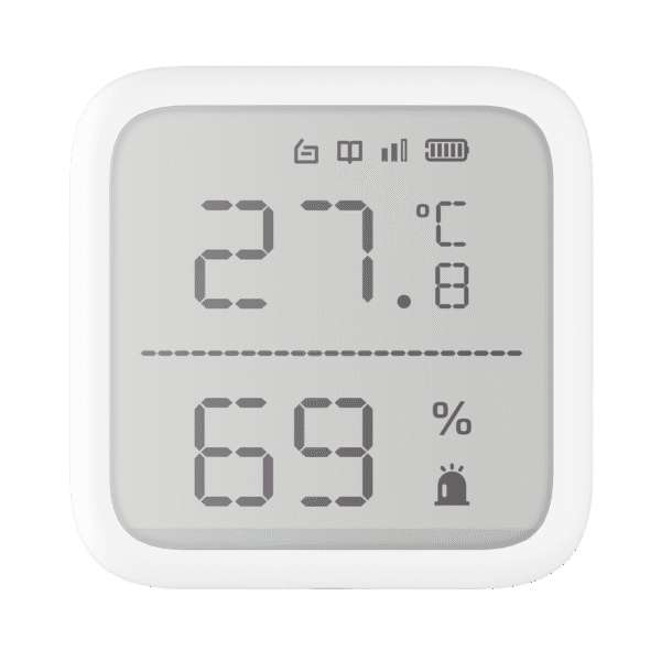 DSPDTPHEWB-l (AX PRO) Detector de Temperatura y Detector de Humedad Inalámbrico / 2.7" de Tamaño / Uso en Interior / Rango de Detección desde -35°C hasta 99°C