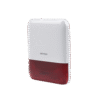 DSPS1EWB_R-AD-2-l (AX PRO) Sirena Inalámbrica con Estrobo Rojo para Exterior IP65 / 110 dB
