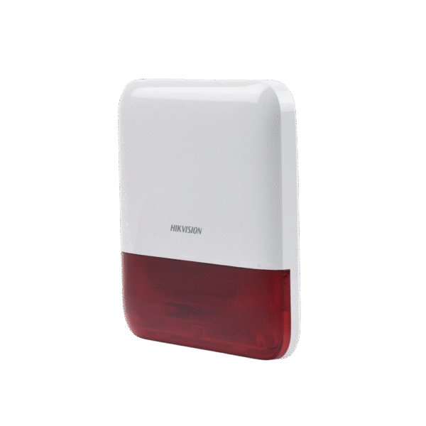 DSPS1EWB_R-AD-2-l (AX PRO) Sirena Inalámbrica con Estrobo Rojo para Exterior IP65 / 110 dB
