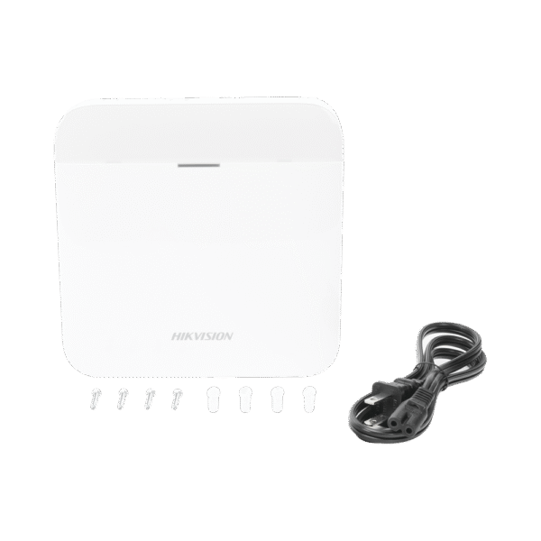 (AX PRO) Panel de Alarma Inalámbrico de Hikvision / Soporta 48 Zonas / Wi-Fi y Ethernet / Incluye Bateria de respaldo/Compatible con los Accesorios AX PRO.