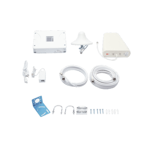 EP20M5BFK-l Kit Amplificador de Señal Celular 5G, 4G, 3G, VoLTE y Voz convencional. Funciona con Todos los Operadores. Soporta Múltiples Dispositivos y Tecnologías. Hasta 1200 metros cuadrados de Cobertura