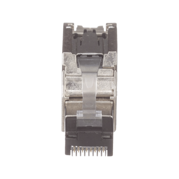 FPS6X88MTGX-AD-2-l Plug RJ45 Blindado, Instalación Recta, Terminación en Campo Certificable, Compatible con Cat5e, Cat6 y Cat6A, Color Plata, Paquete de 10 Piezas, Incluye herramienta.