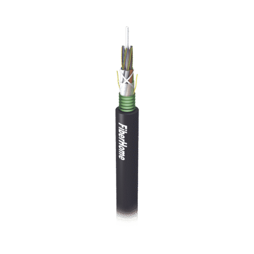 GYFS24C-l Kilómetro de Fibra Óptica para Exterior G.652D, Armada, Monomodo de 24 Hilos, Loose Tube, Color Negro