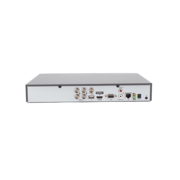 IDS7204HQHIM1_XT-AD-4-l DVR 4 Canales TurboHD + 2 Canales IP / 5 Megapixel Lite - 3K Lite / Acusense (Evista falsas alarmas) / Audio por Coaxitron / 1 Bahía de Disco Duro / Salida de Video en Full HD