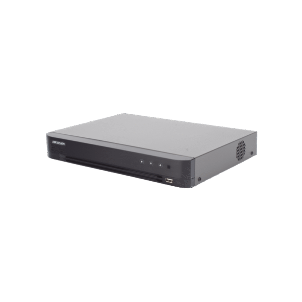 IDS7208HQHIM1_XT-AD-1-l DVR 8 Canales TurboHD + 2 Canales IP / 5 Megapixel Lite - 3K Lite / Acusense (Evista falsas alarmas) / Audio por Coaxitron / 1 Bahía de Disco Duro / Salida de Video en Full HD