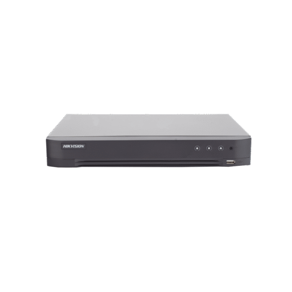 IDS7208HQHIM1_XT-AD-2-l DVR 8 Canales TurboHD + 2 Canales IP / 5 Megapixel Lite - 3K Lite / Acusense (Evista falsas alarmas) / Audio por Coaxitron / 1 Bahía de Disco Duro / Salida de Video en Full HD