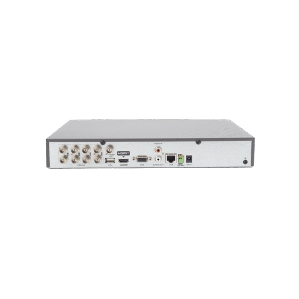 IDS7208HQHIM1_XT-AD-4-l DVR 8 Canales TurboHD + 2 Canales IP / 5 Megapixel Lite - 3K Lite / Acusense (Evista falsas alarmas) / Audio por Coaxitron / 1 Bahía de Disco Duro / Salida de Video en Full HD