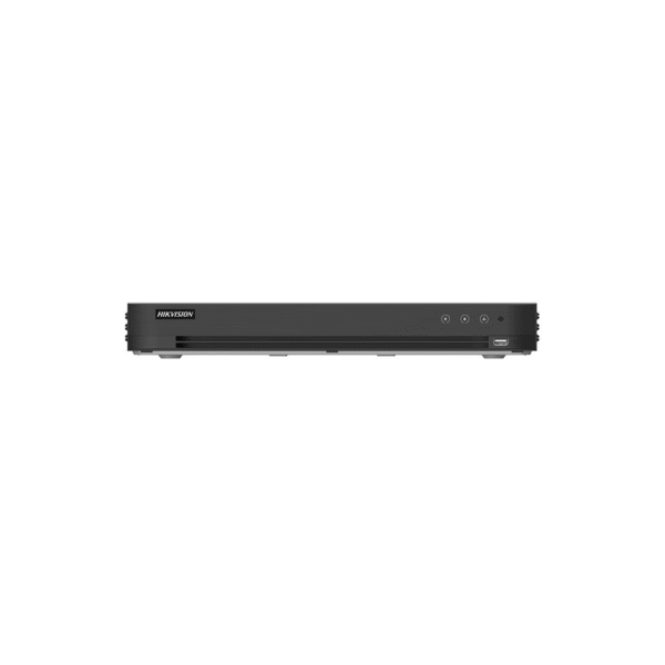 IDS7232HQHIM2XT-FRENTE-l DVR 32 Canales TurboHD + 8 Canales IP / 5 Megapixel Lite - 3K Lite / Acusense (Evita Falsas Alarmas) / Audio por Coaxitron / 2 Bahías de Disco Duro / H.265+ / Salida de Video en Full HD