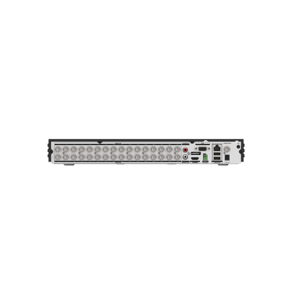 IDS7232HQHIM2XT-LAT-IZQ-l DVR 32 Canales TurboHD + 8 Canales IP / 5 Megapixel Lite - 3K Lite / Acusense (Evita Falsas Alarmas) / Audio por Coaxitron / 2 Bahías de Disco Duro / H.265+ / Salida de Video en Full HD