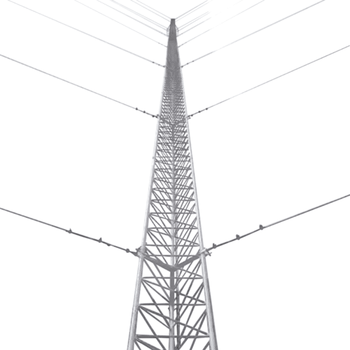 KTZ35G018-l Kit de Torre Arriostrada de Piso de 18 m Altura con Tramo STZ35G Galvanizada por Inmersión en Caliente (No incluye retenida).