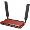 L009UIGS2HAXDIN-AD-1-l Router Board, 8 Puertos Gigabit + 1 puerto PoE-Out Pasivo, 1 Puerto SFP, Wi-Fi 6 en 2.4Ghz, Antenas de 4 dBi,