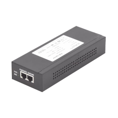 LAS3057CNRJ45-l Inyector Super Hi-PoE / 56 Vcd / 30 Watts / Para Domos HIKVISION PTZ / IP (-AE / DE) / Soporta 802.3 af /at
