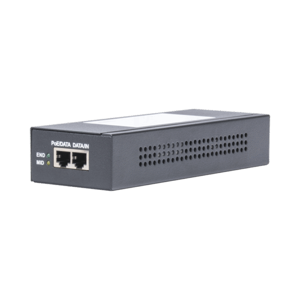 Inyector Super Hi-PoE / 56 Vcd / 60 Watts / Para Domos HIKVISION PTZ / IP (-AE / DE) / Soporta 802.3 af / at