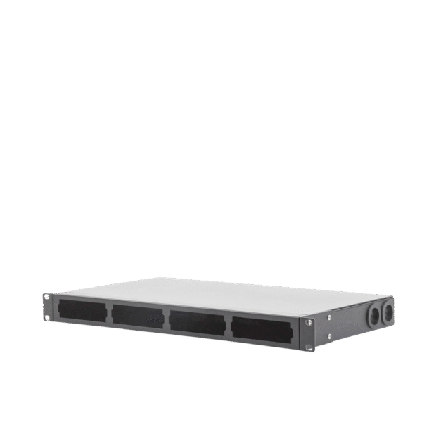 LPODF8024-AD-2-l Distribuidor de fibra óptica vacio 19in, Acepta 4 placas Acopladoras de Linkedpro, hasta 48 fibras, 1UR, Incluye charola de empalme