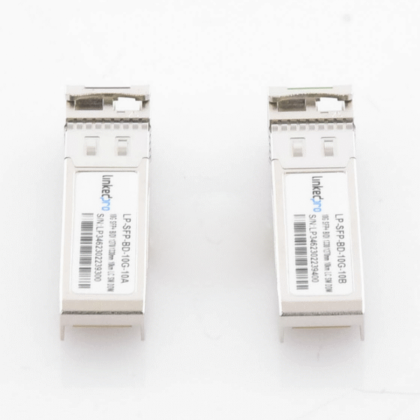 LPSFPBD10G10-AD-1-l Transceptores Bidireccionales SFP+ (Mini-Gbic) / Monomodo / 10 Gbps de velocidad / Conector LC / Hasta 10 km de Distancia / 2 Piezas