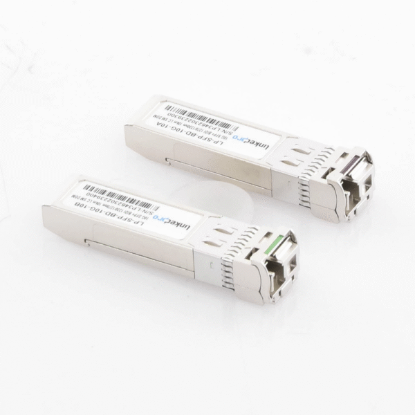 LPSFPBD10G10-AD-2-l Transceptores Bidireccionales SFP+ (Mini-Gbic) / Monomodo / 10 Gbps de velocidad / Conector LC / Hasta 10 km de Distancia / 2 Piezas