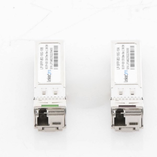 LPSFPBD10G10-AD-3-l Transceptores Bidireccionales SFP+ (Mini-Gbic) / Monomodo / 10 Gbps de velocidad / Conector LC / Hasta 10 km de Distancia / 2 Piezas