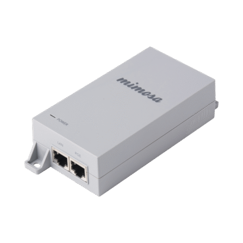Inyector PoE Pasivo Gigabit 50 Vcd para radios A5x, A5c, B5c, B5, B11, B24, C5c, C5x, C6x Mimosa (502-00022)